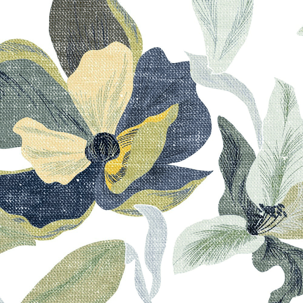 Casual kent 1/2 Green Blue Flowers
