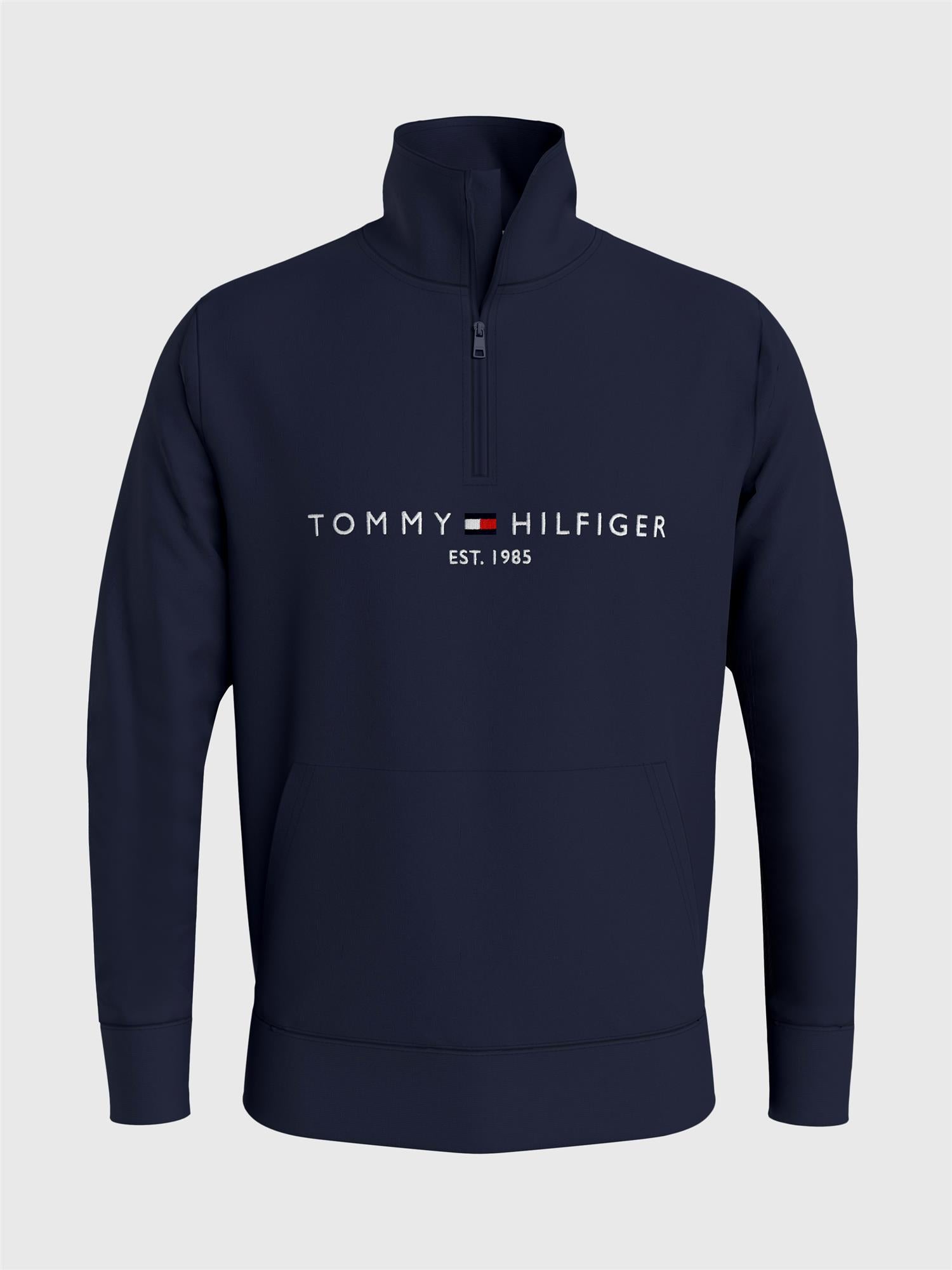 Tommy Logo Mockneck Desert Sky