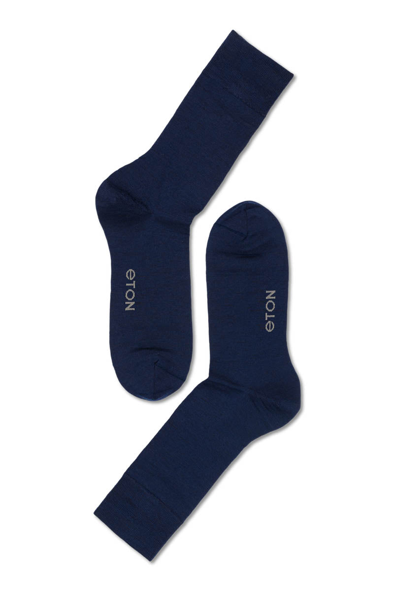 Eton Fine Wool Plain Navy