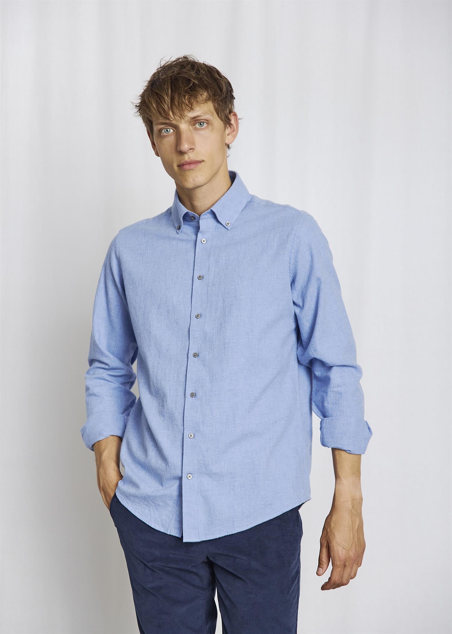 Faruk Casual modern fit Light Blue