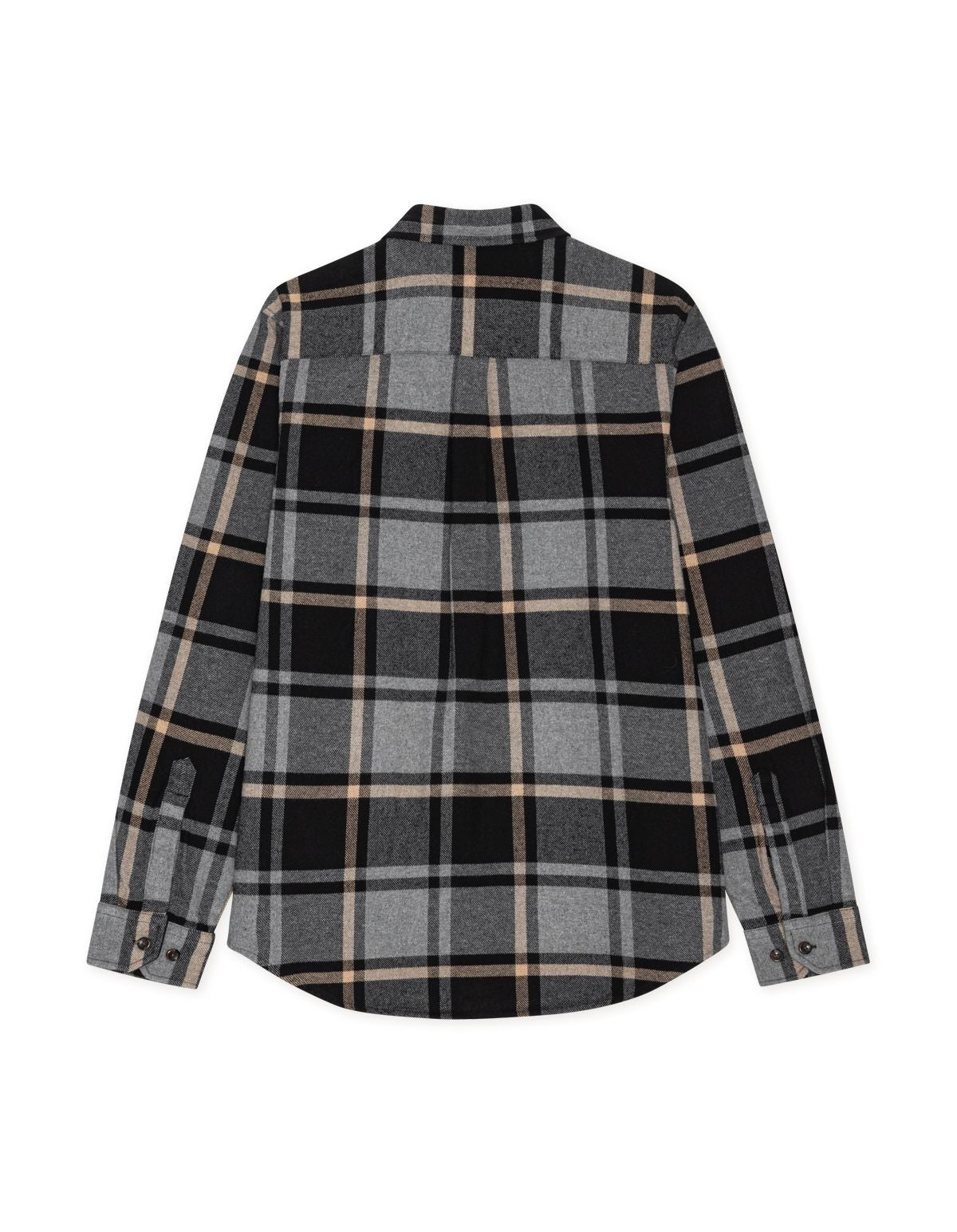 Check Flannel Shirt Grey Melange