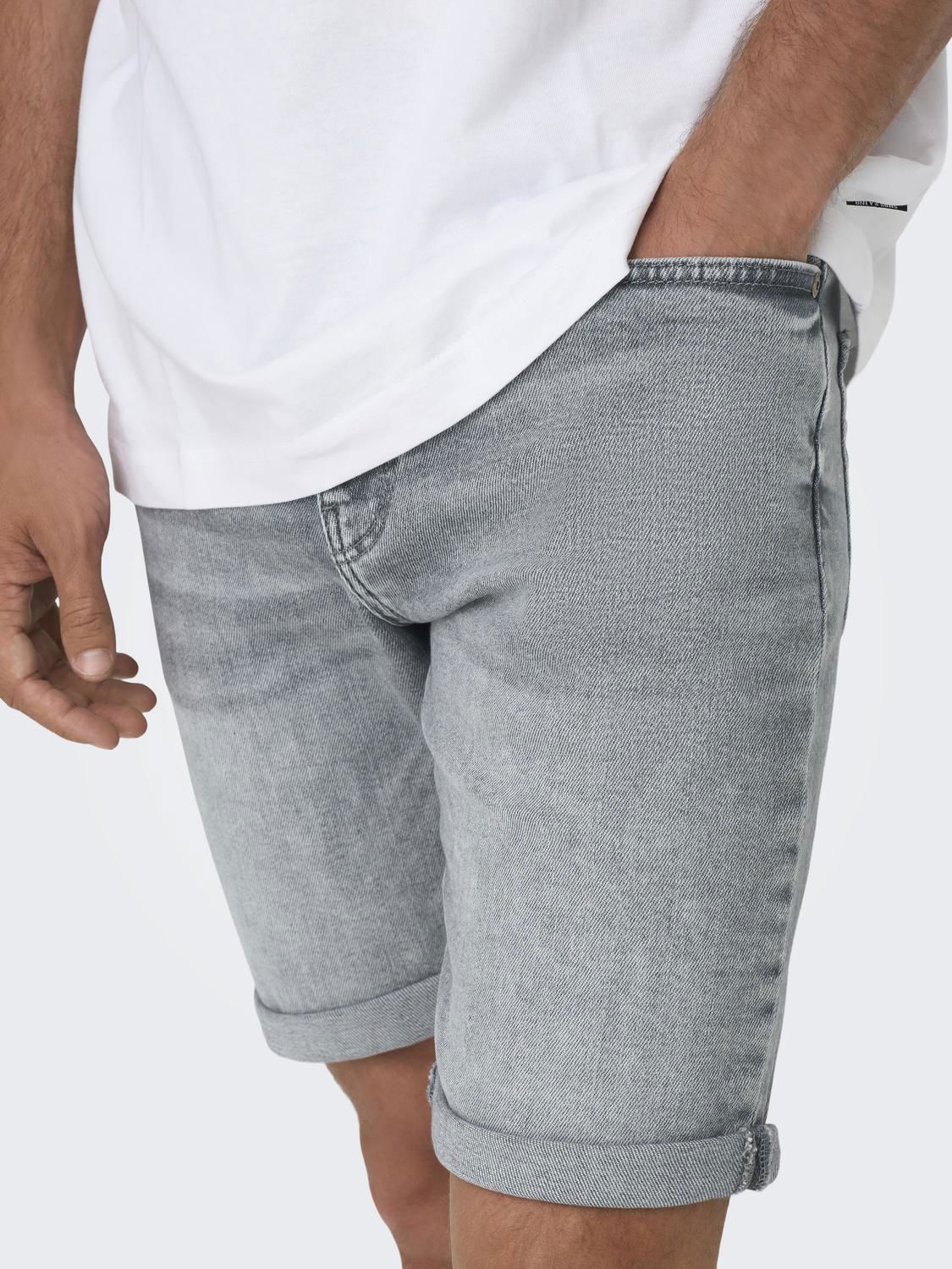 Onsply Mgd 8774 Tai Dnm Shorts Noos Medium Grey Denim