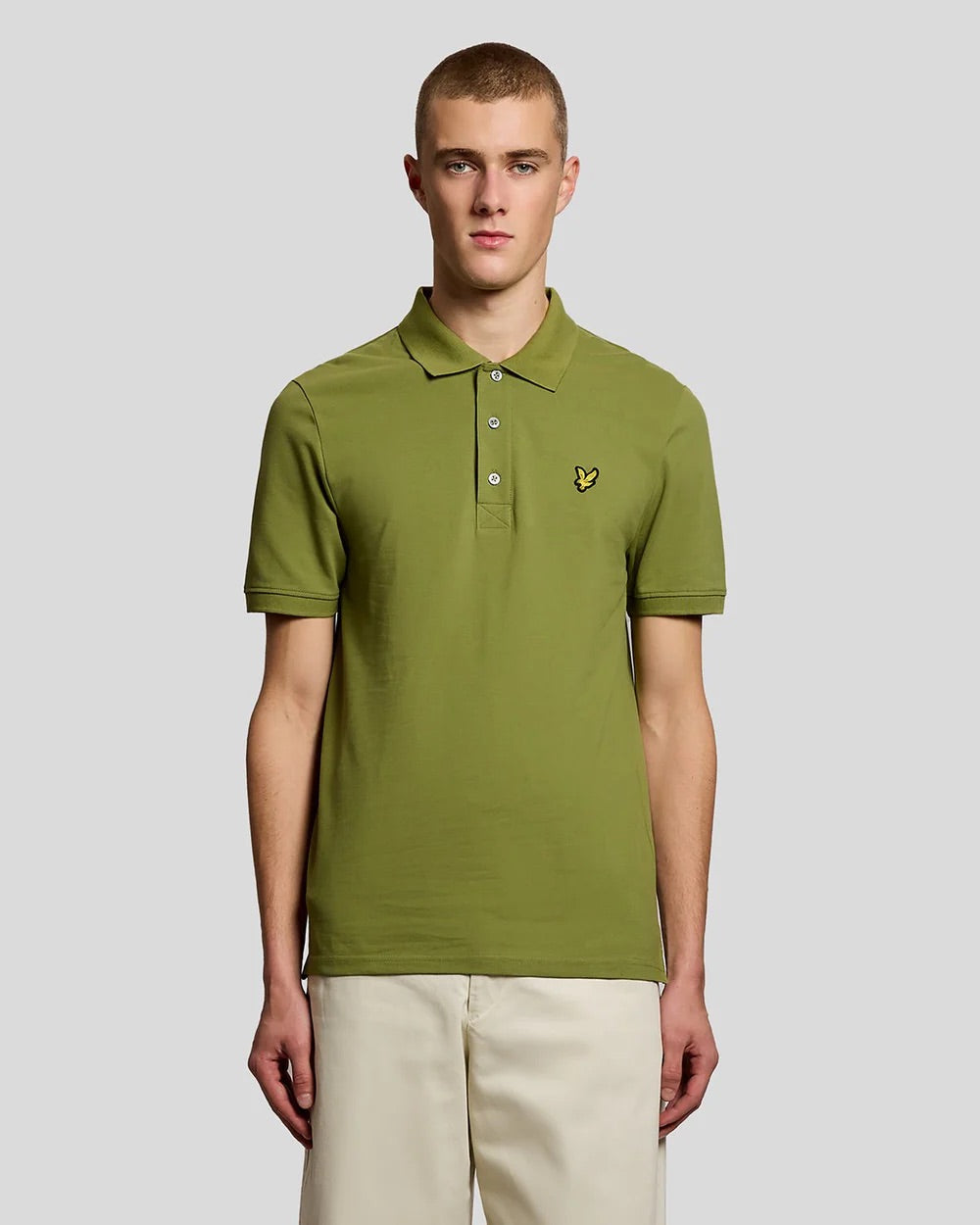 Plain Polo Shirt Shrub Green