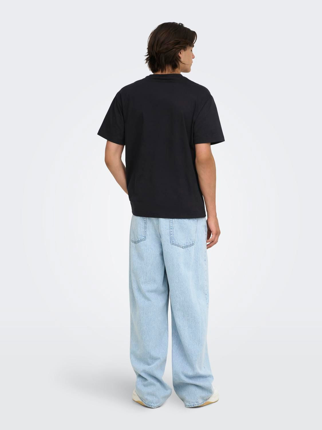 Onspulp Fiction Life Rlx Ss Lic Tee Jet Black Woman