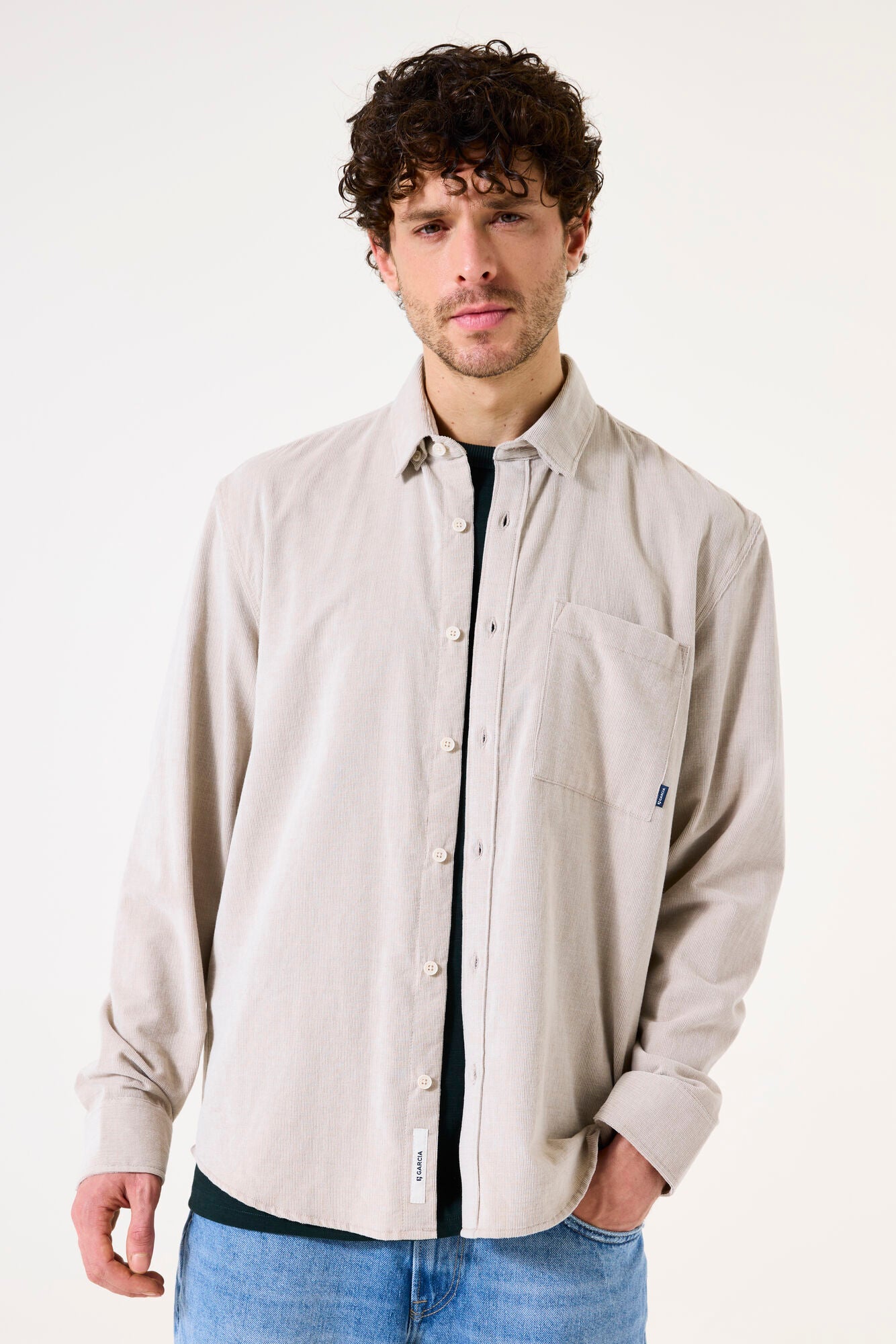I51283 men´s shirt LS Sand