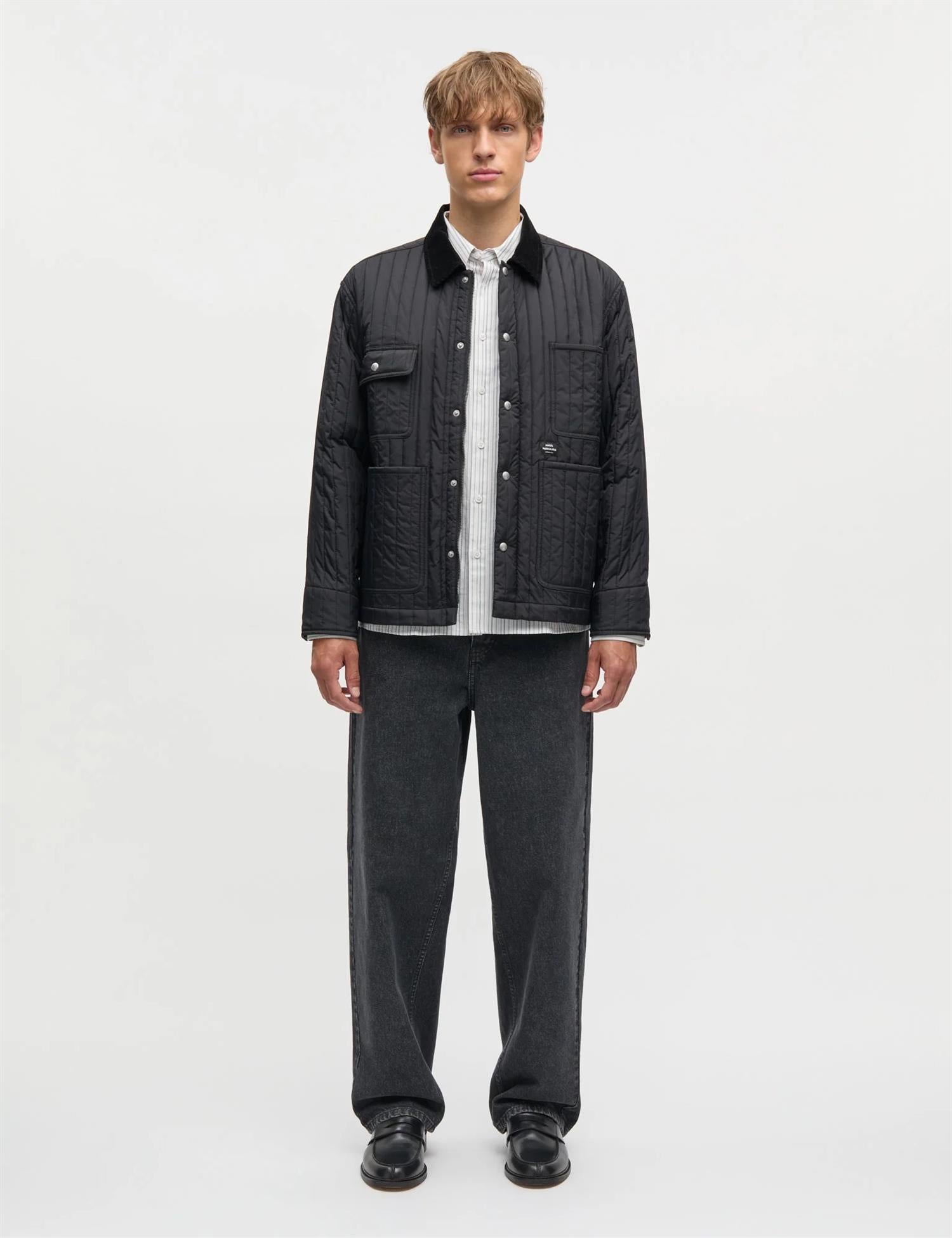 Quilt Chore Jacket Black