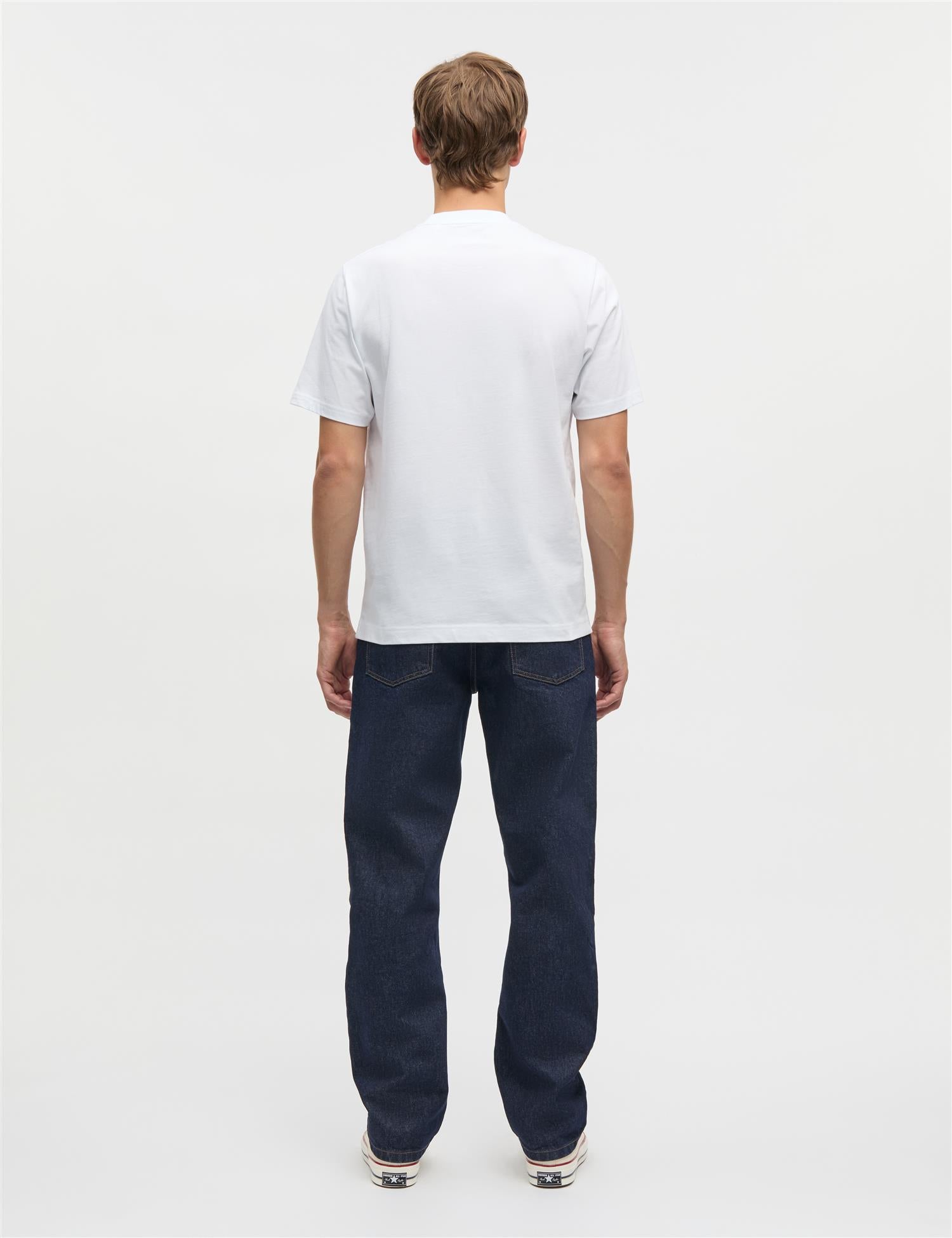 Cotton Jersey Frode Building tee White