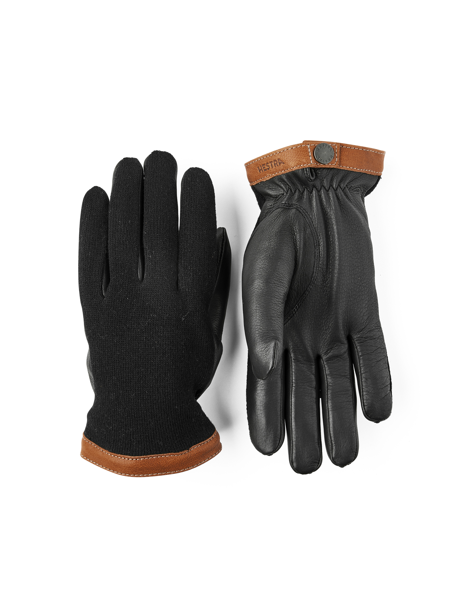 Deerskin wool Tricot Black/Chocolate