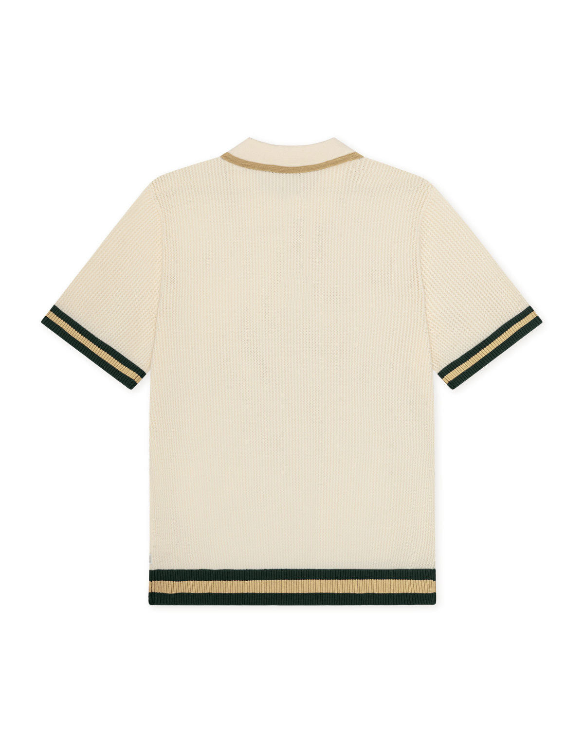 Lace Knitted Polo Eggnog White