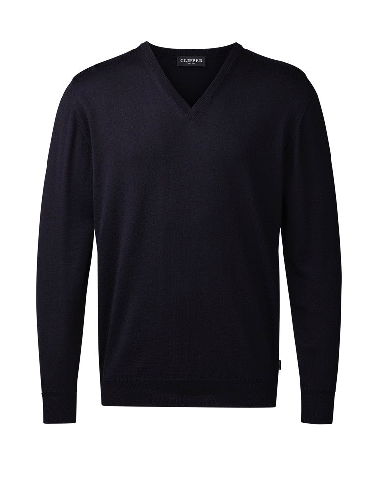 Milan Pullover V Neck Reg.fit Dark Navy