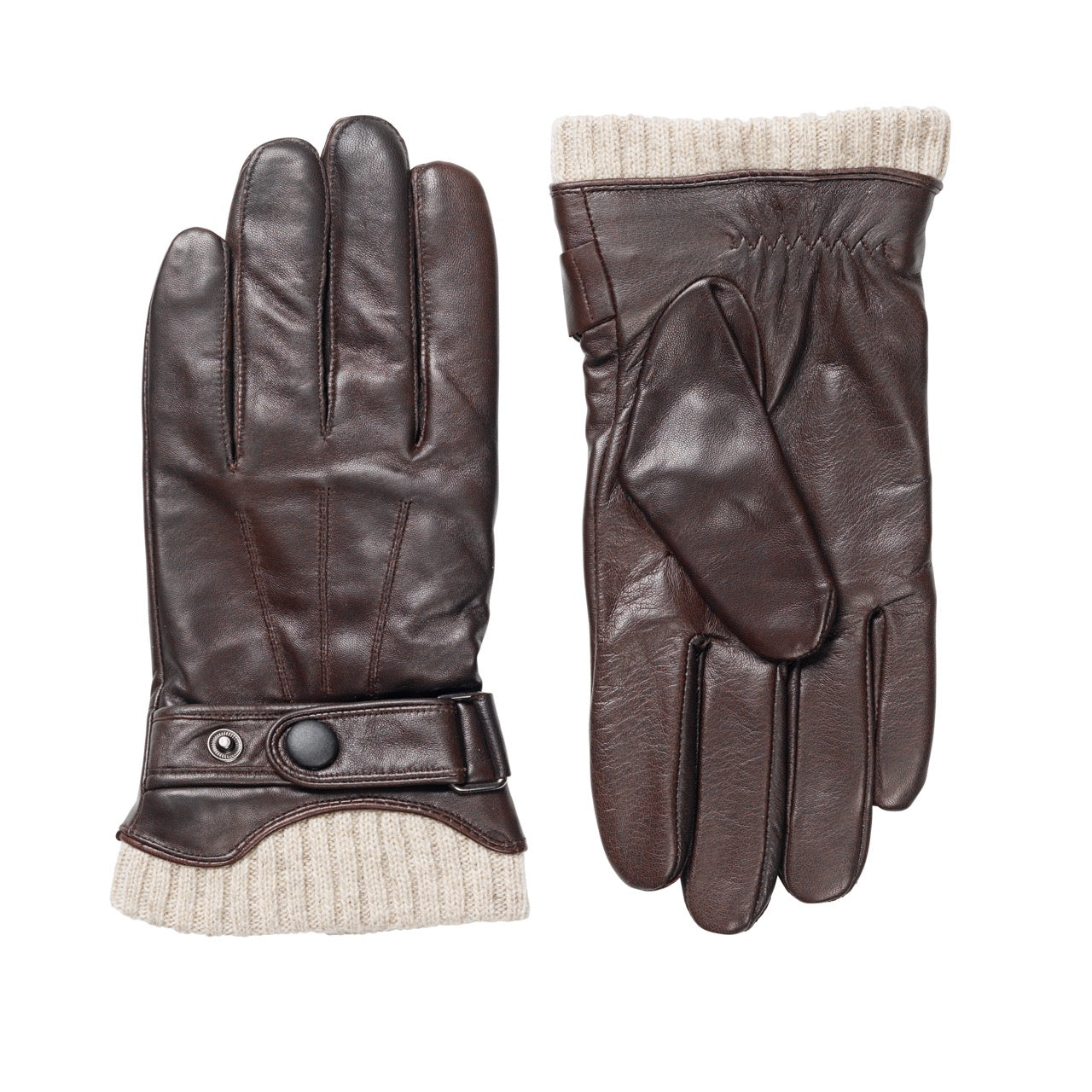 Glove Ralph Leather hanske Dk Brown