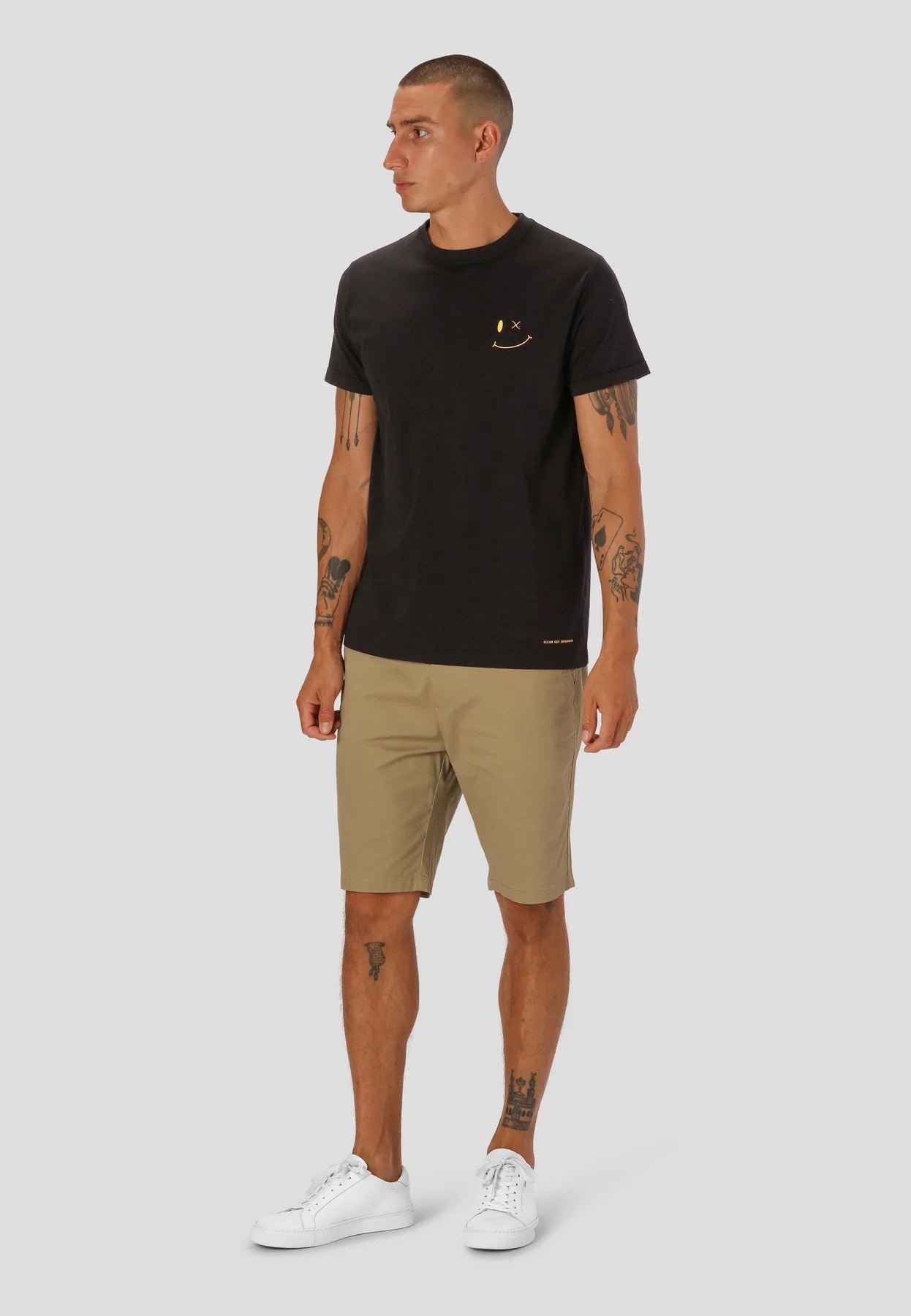 Patrick Organic Tee Black/White