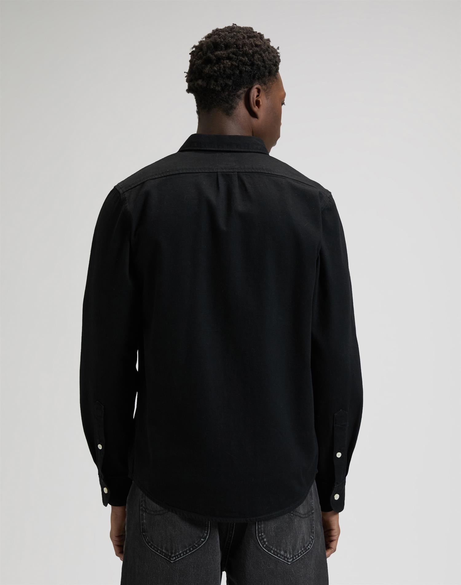 Lee button down Sort