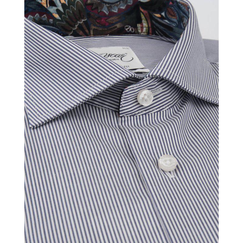 Basic slim fit 05 SN Indigo Blue Stripe