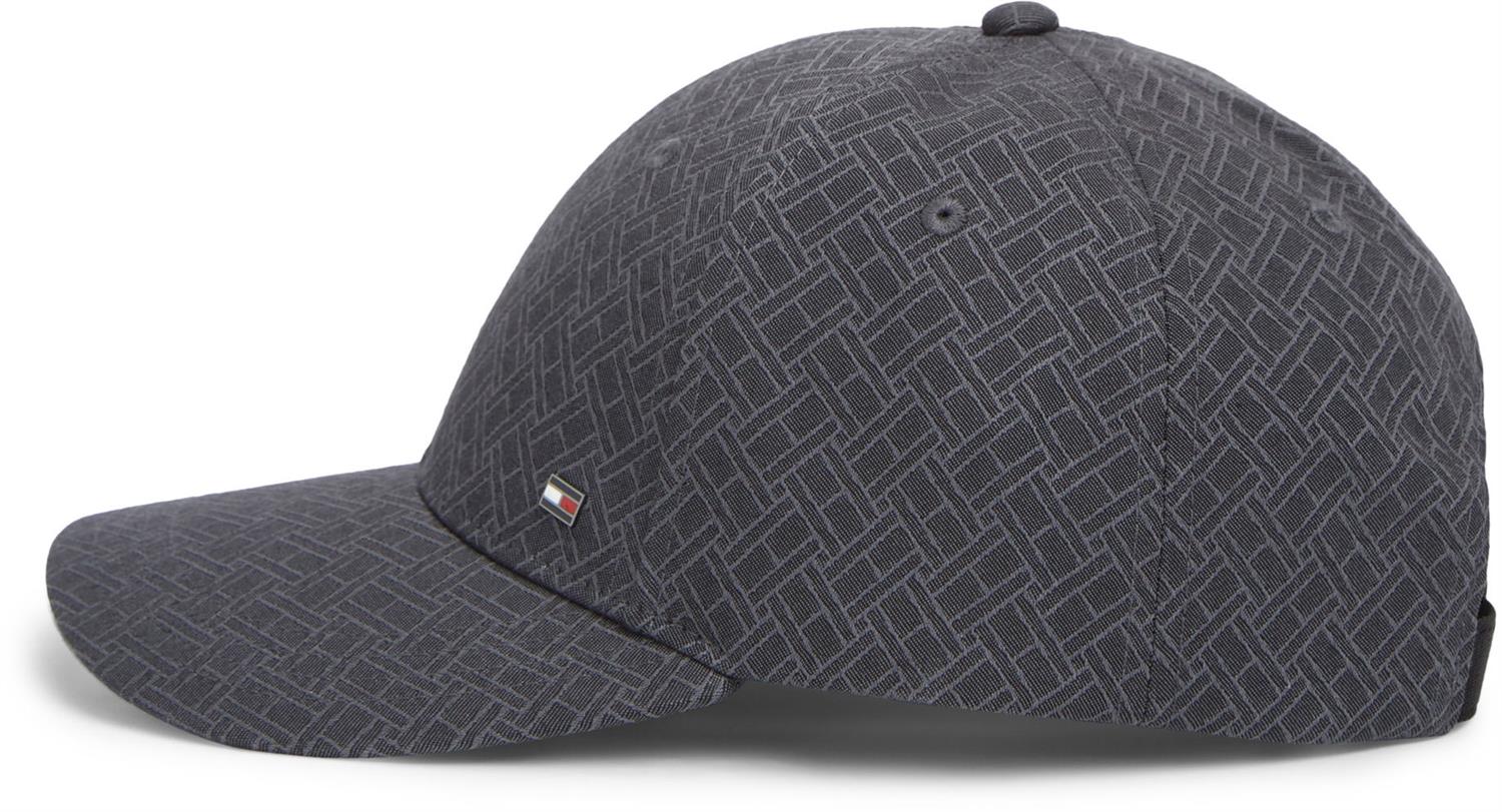 Th Flag Jacquard 6 Panel Cap Black