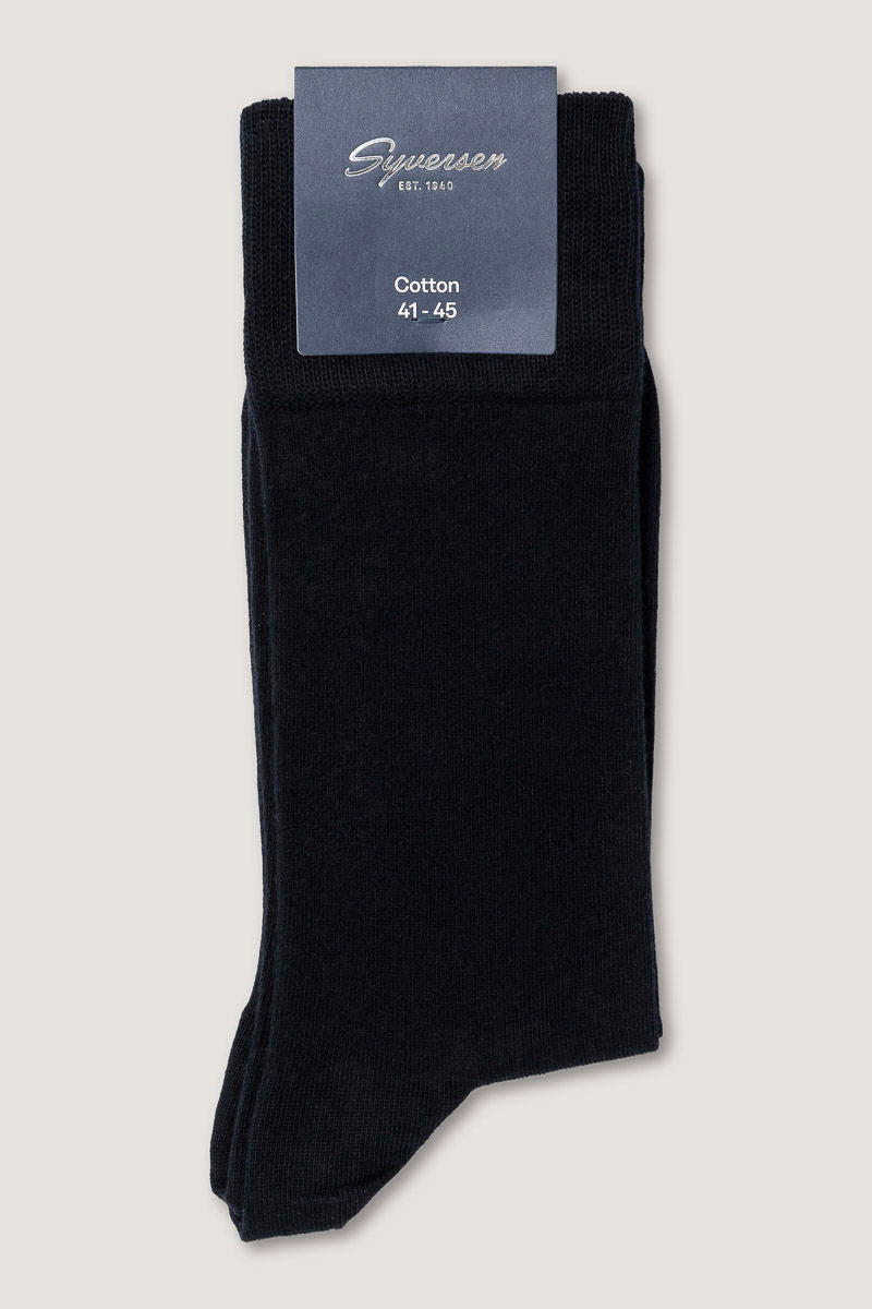 Cotton Crew Sock Navy