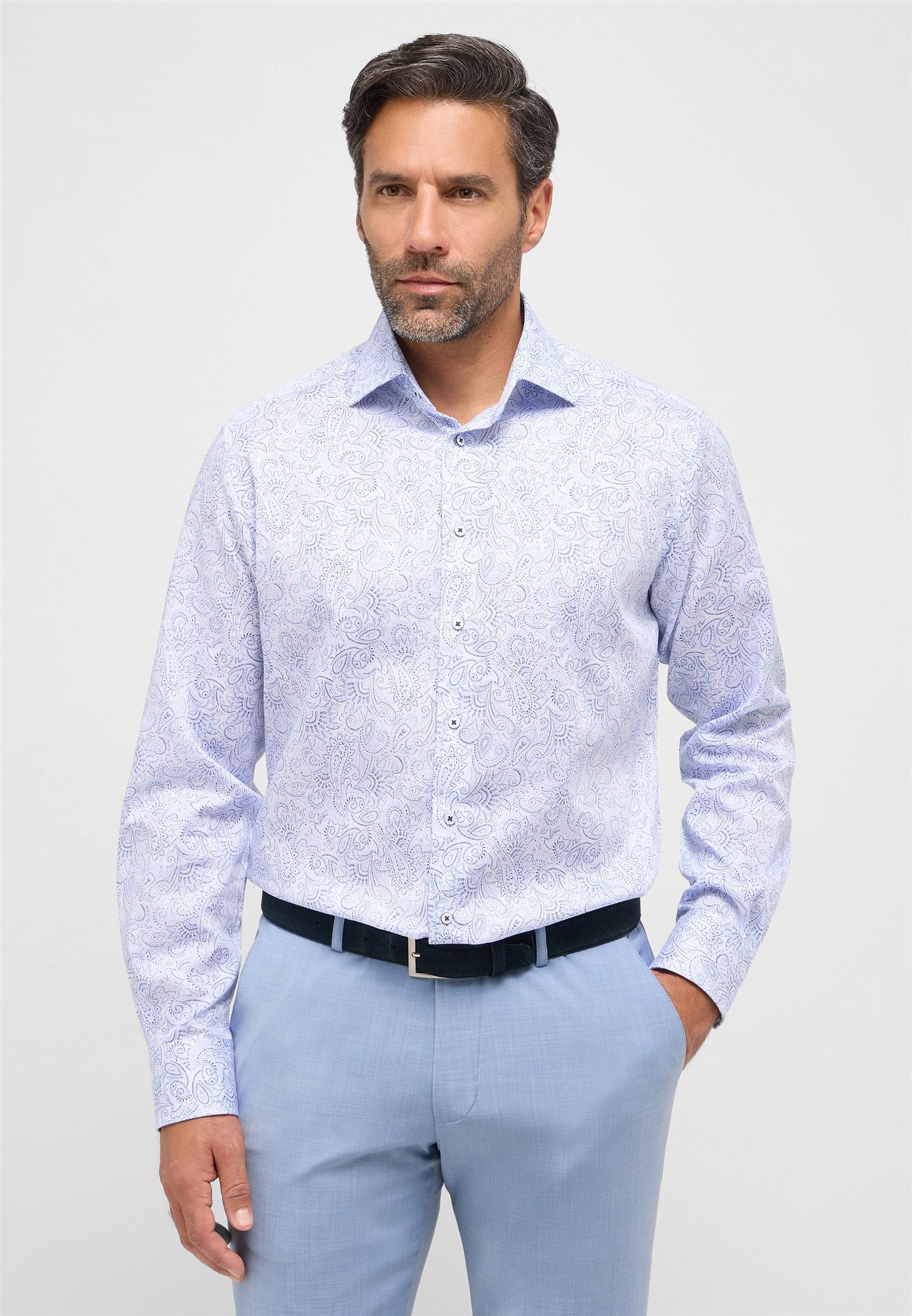 Shirt Twill Modern fit LS X18K Blue
