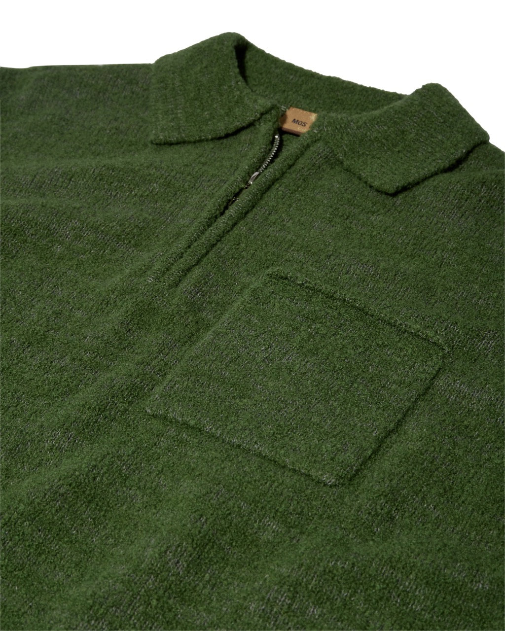 MMGRyan soft zip polo pullover Cactus