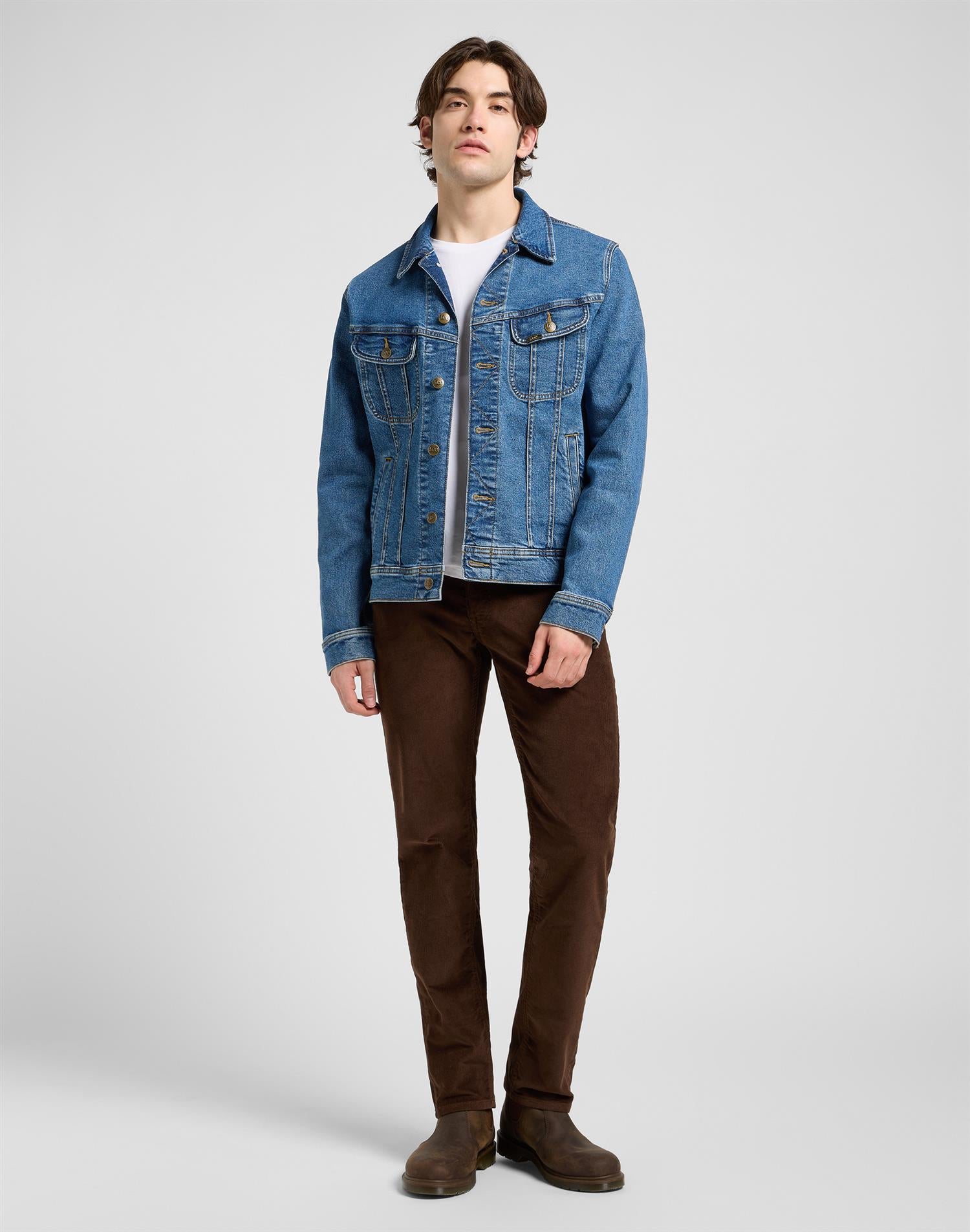 Daren zip fly Arabica Regular Straight Brown