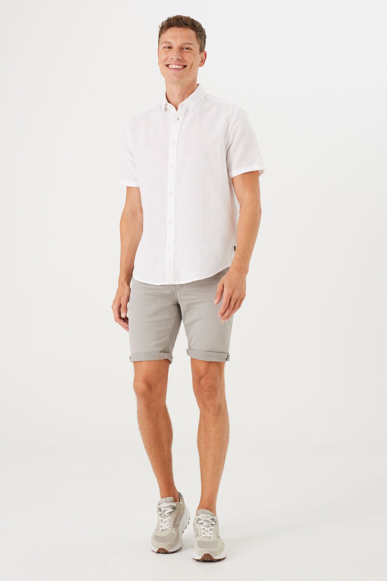 Z1171_men`s shirt ss White