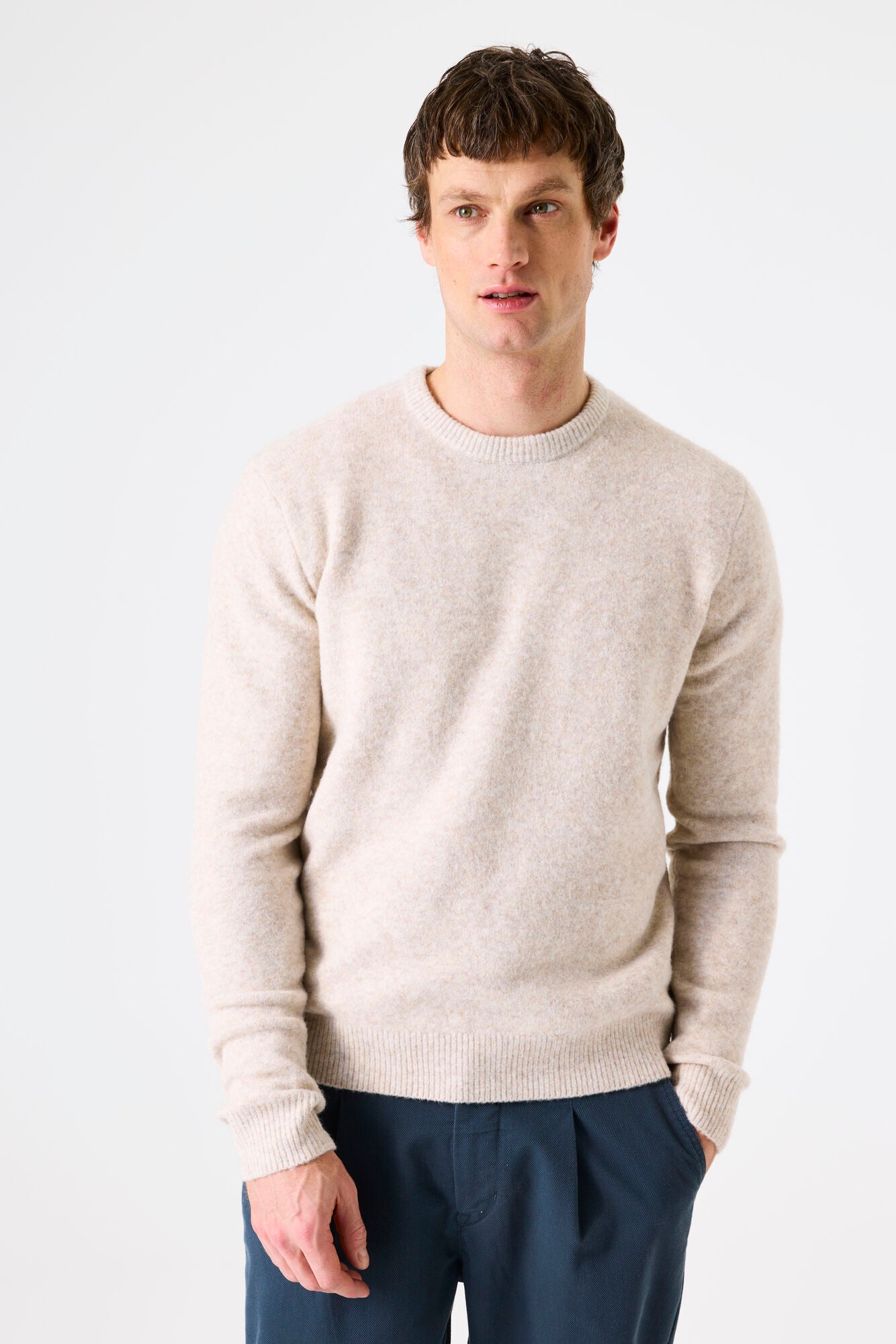 J51049 men´pullover Cream Melee