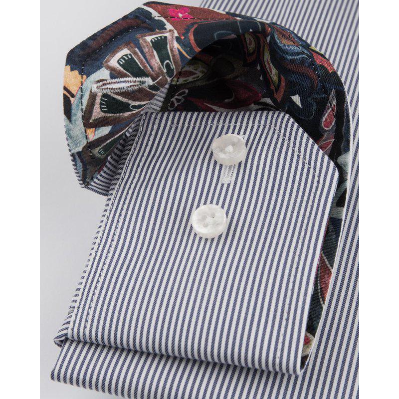 Basic slim fit 05 SN Indigo Blue Stripe
