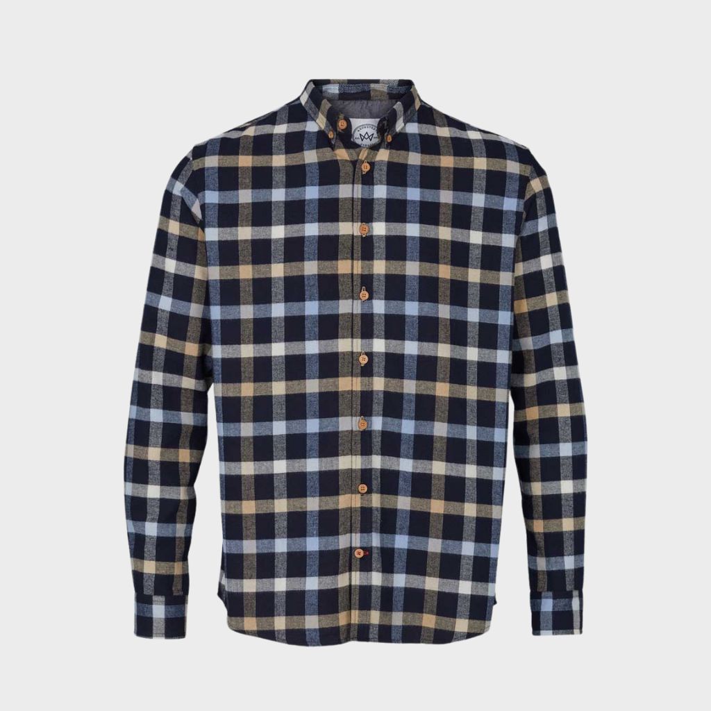 Johan Check Gr.40 Shirt Navy