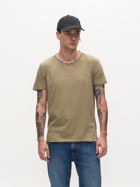 Konrad Straight Slub Tee Aloe