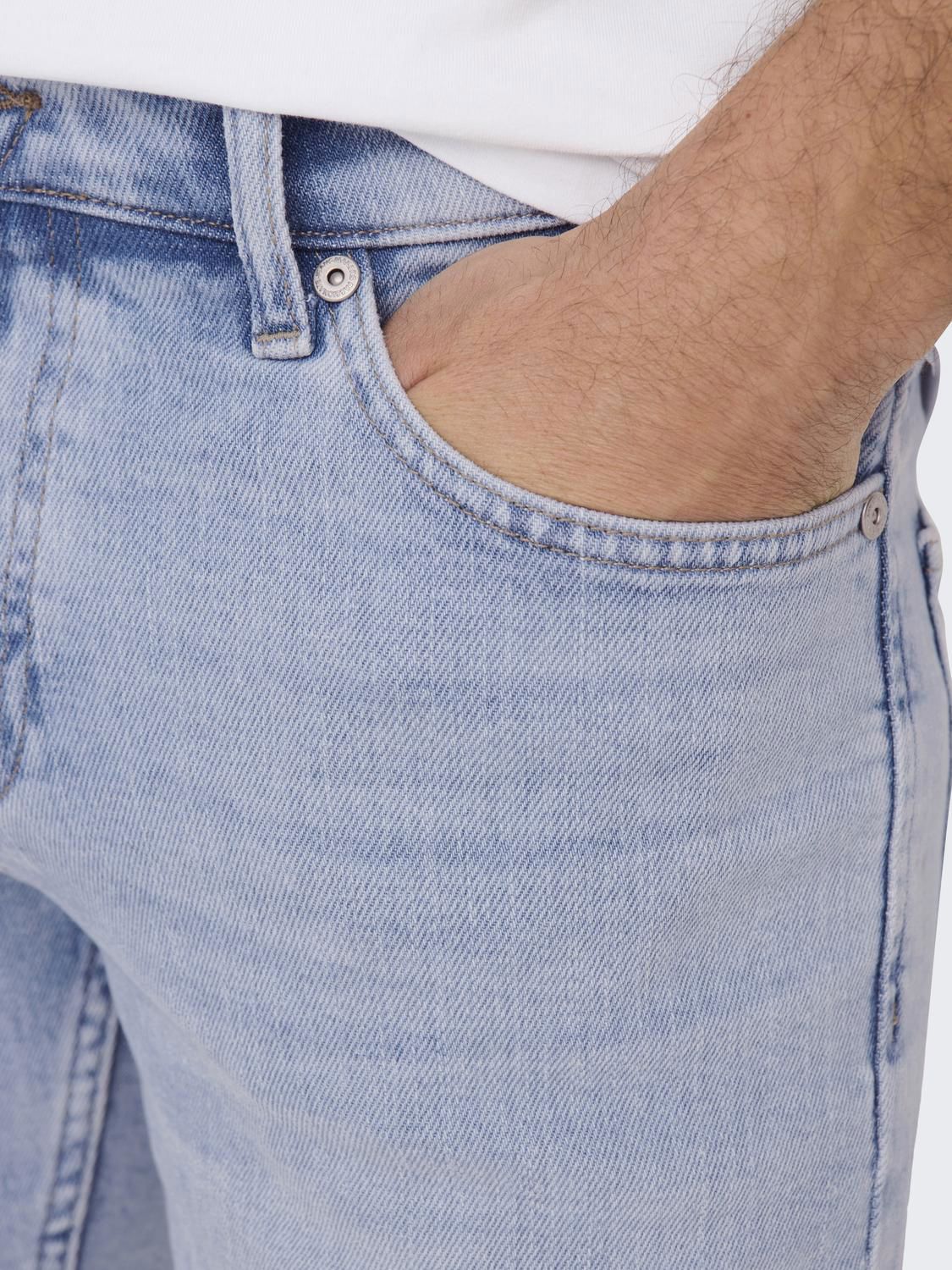 Onsply Lb 5189 Tai Dnm Shorts Noos Light Blue Denim