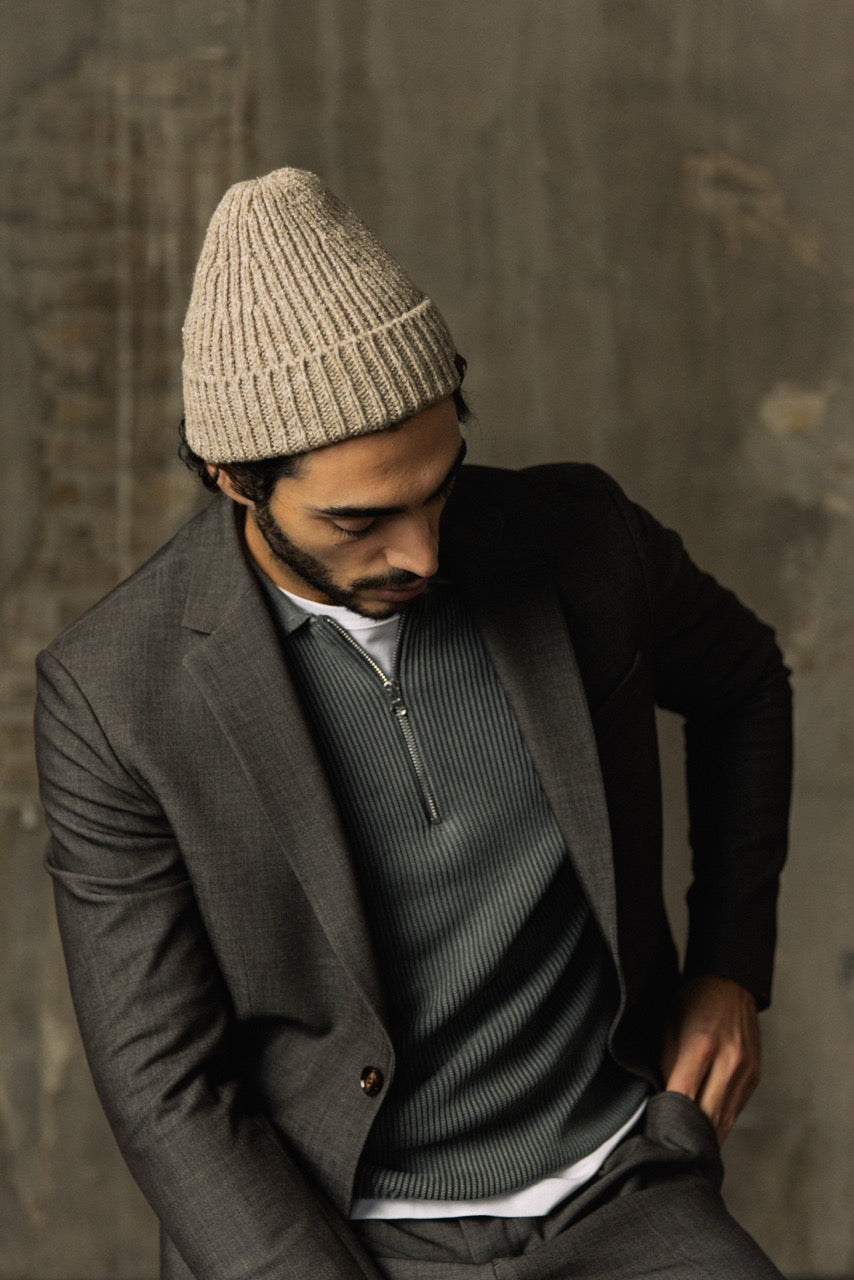 MMGGiordio knit Beanie Ermine