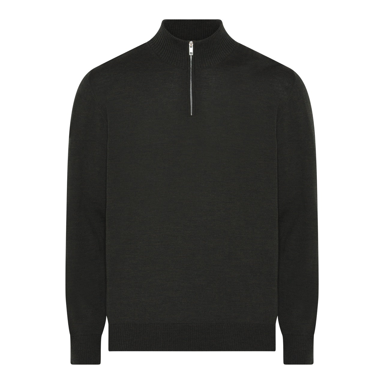 Milan pullover 1/4 zip Olive Melange