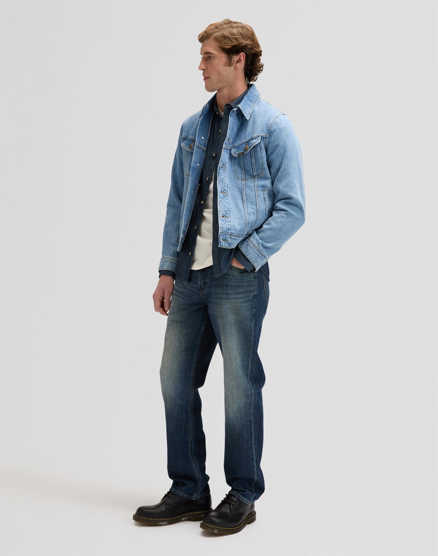 Leesure Shirt indigo railr Indigo