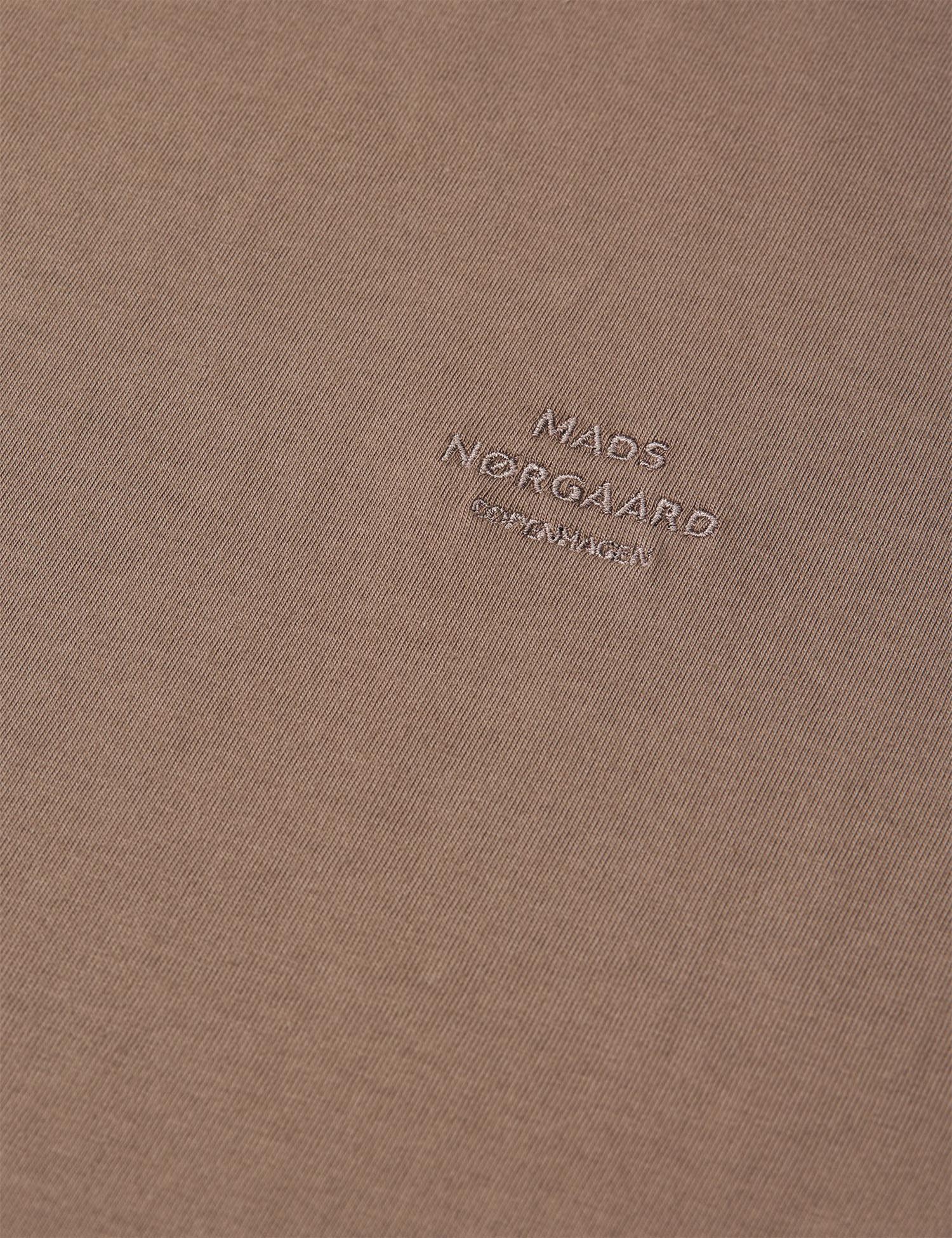 Cotton Jersey Frode Logo tee Walnut