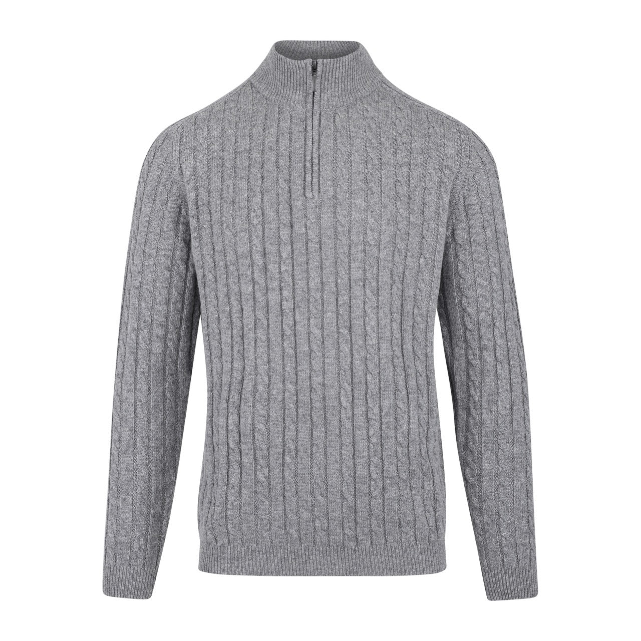 Walt Half-zip Grey Melange