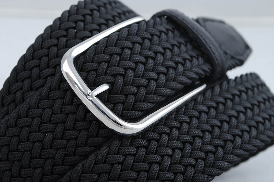 Black ribbon belt Navy