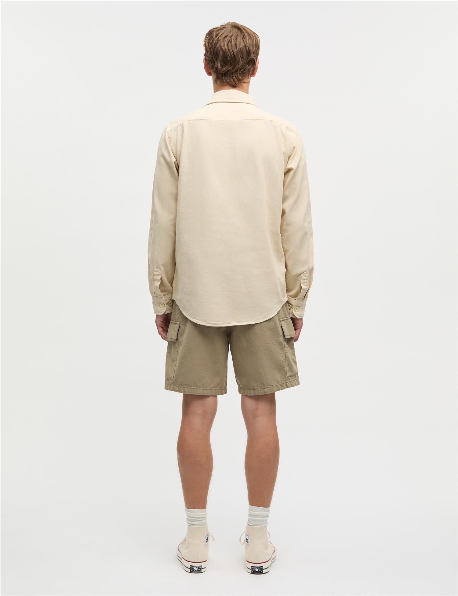 Dyed Canvas Skyler Shirt Castle Wall