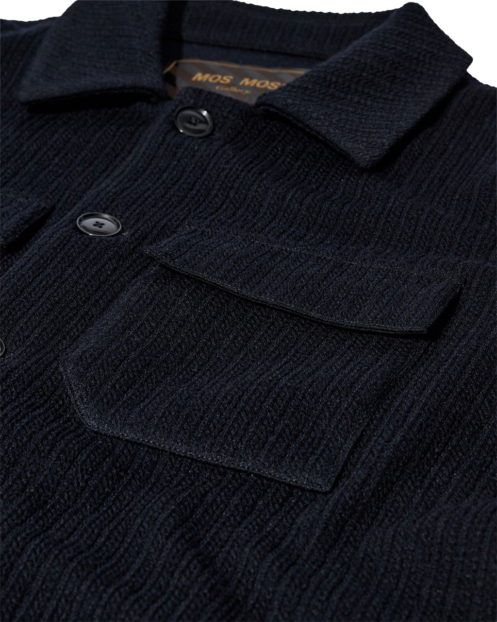 MMGAustin knit overshirt Navy