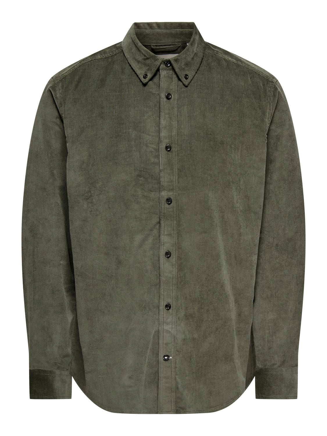Onsmichael 18w Reg Cord Stretch Ls Noos Castor Gray