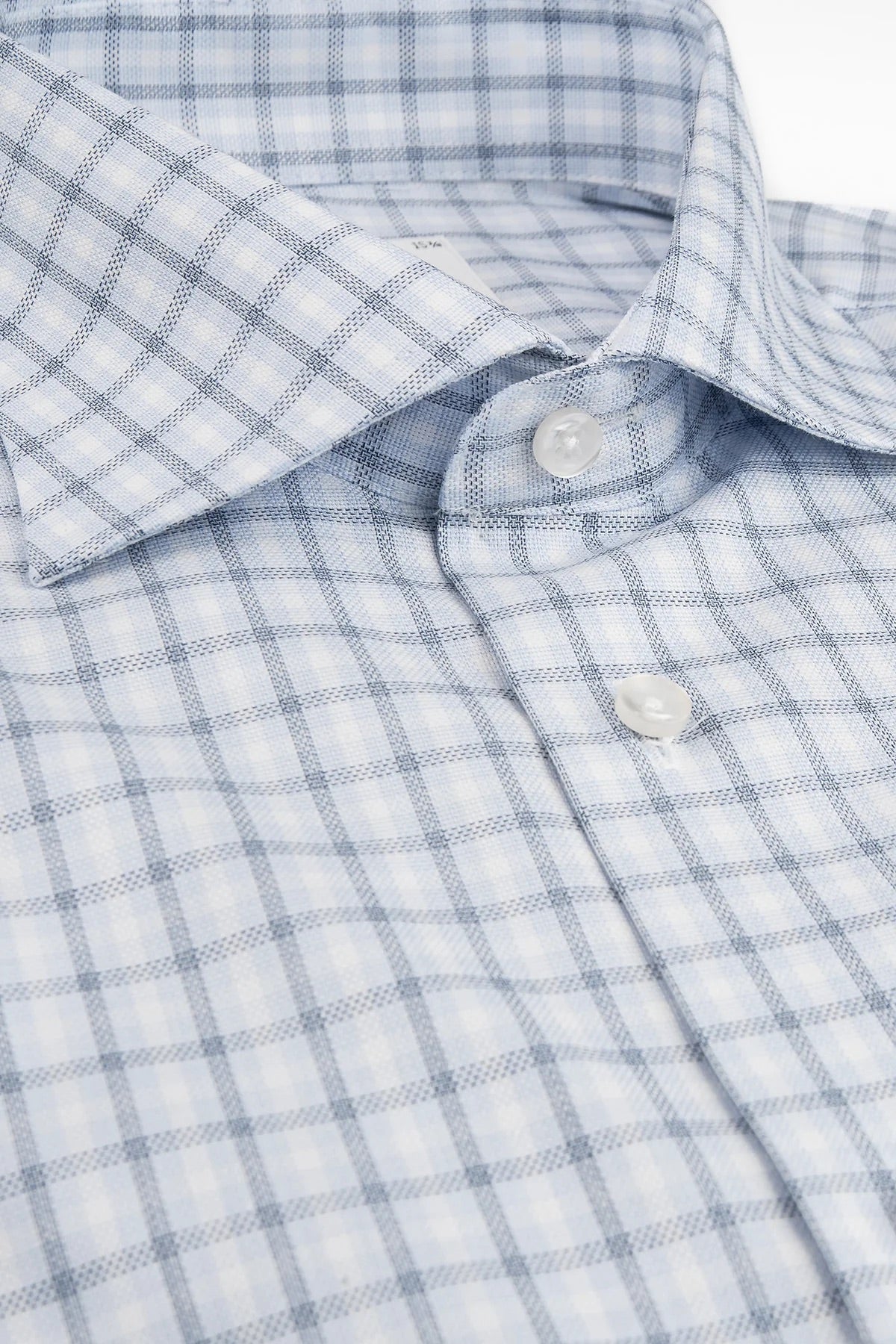 Blue checked slim fit shirt Light Blue