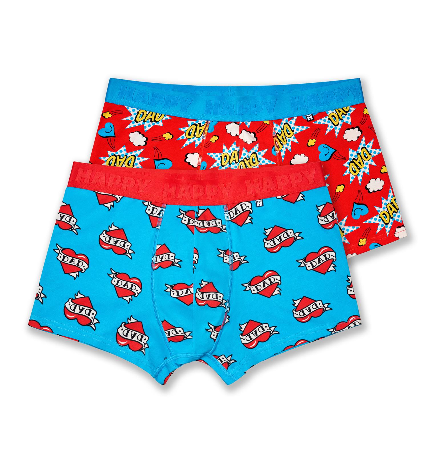 2-Pack Super Dad Short Boxers Gift Set Multicolor