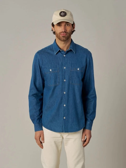 Gibson Denim Spring Shirt Blue Denim