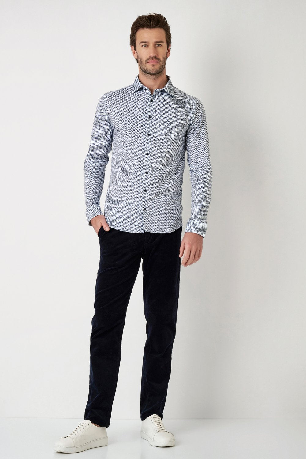 Casual Kent 1/1 shirts Stone Blue
