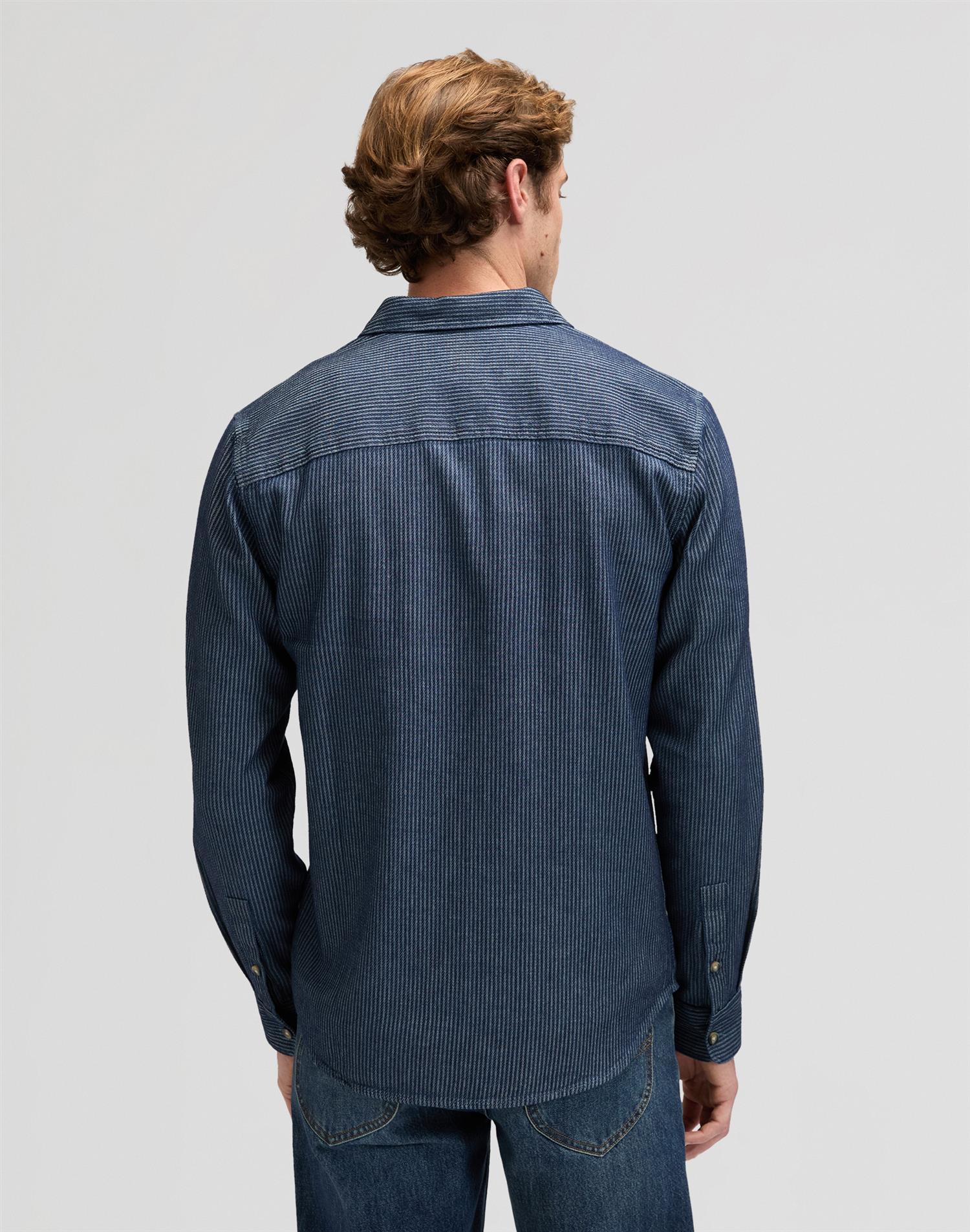 Leesure Shirt indigo railr Indigo