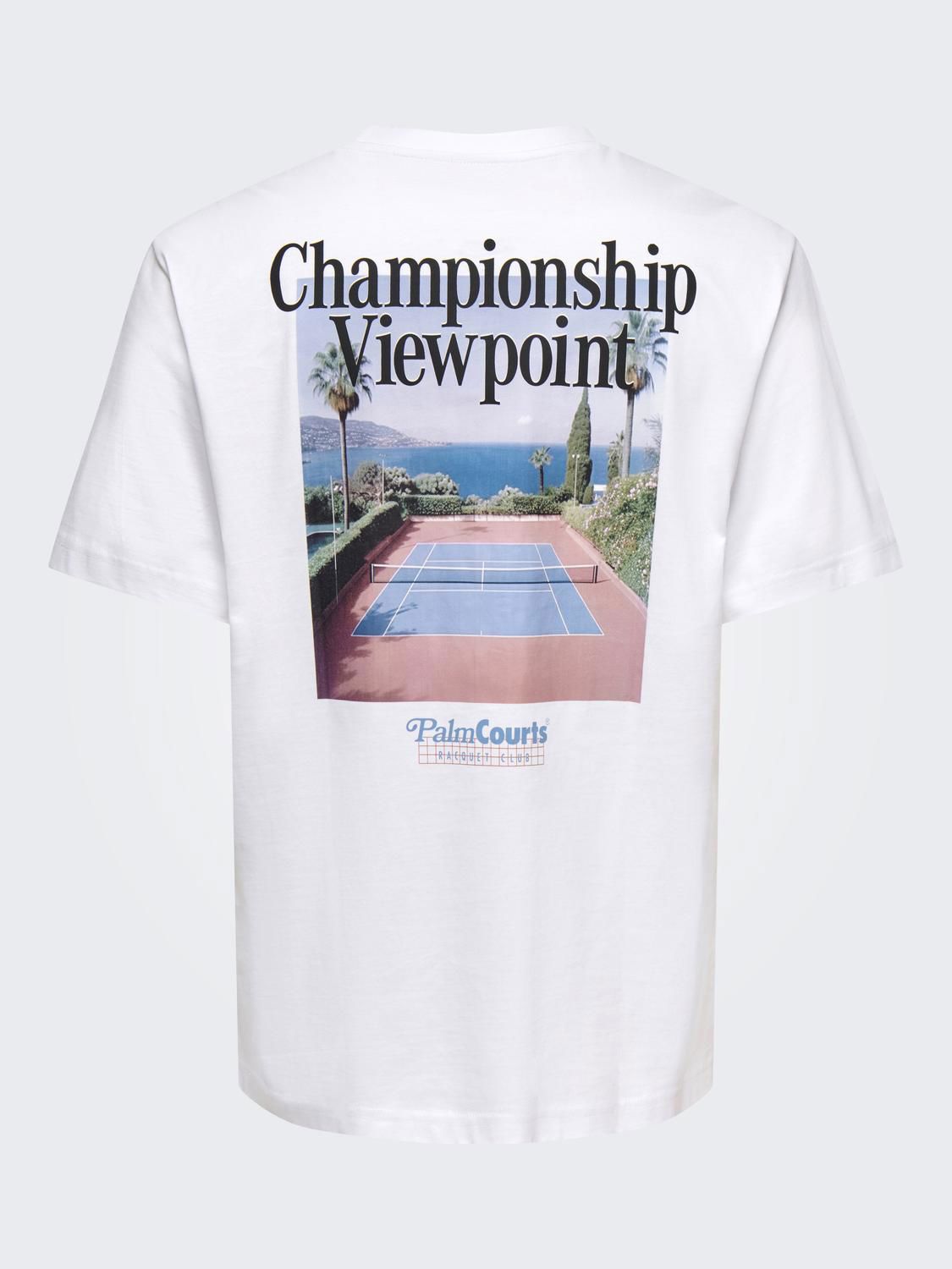 Onsfred Nadal Life Rlx Ss Tee Bright White Championship Viewpoint