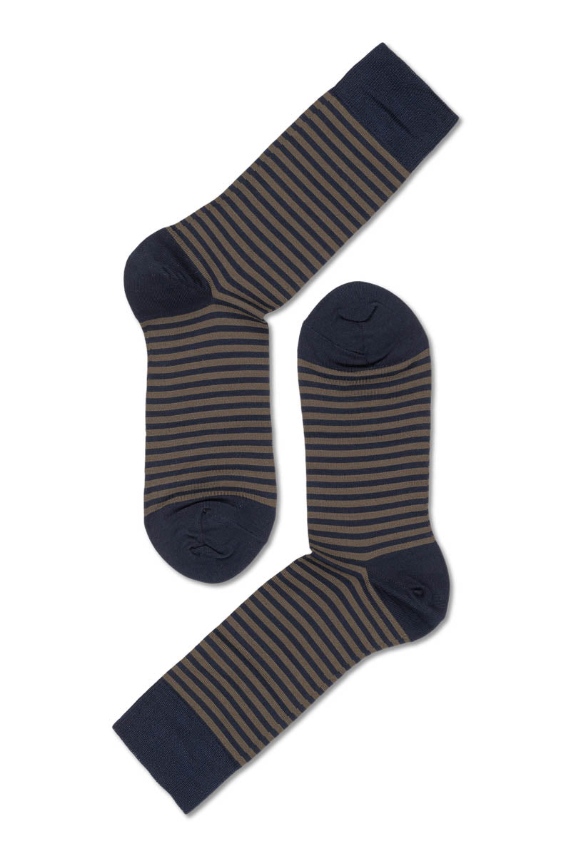 Eton Merc. Cotton Small stripe Black/Army