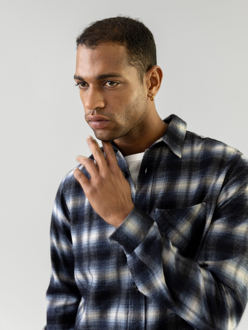 MMGDavid Shadow Overshirt Salute Navy