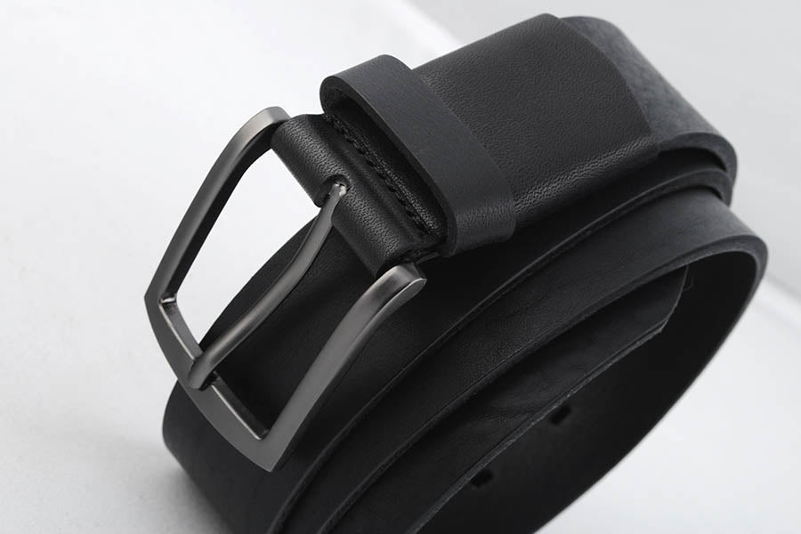 Leather belt Black