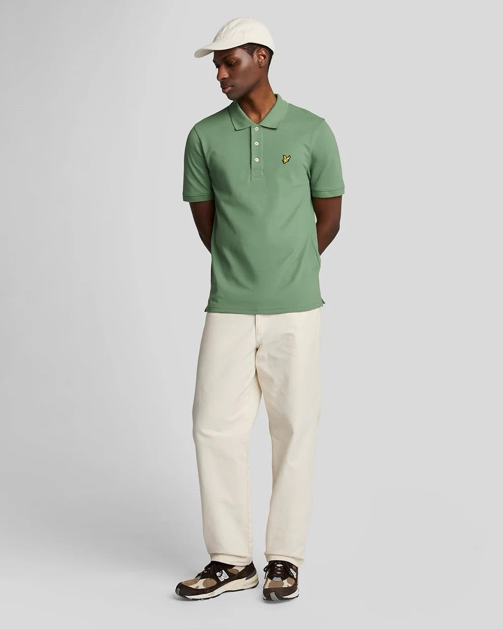 Plain Polo Shirt Smoke Green