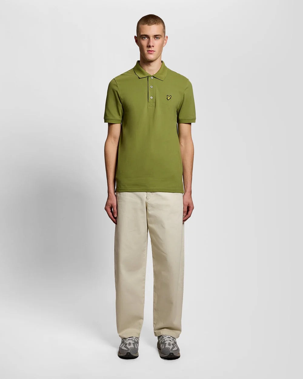Plain Polo Shirt Shrub Green