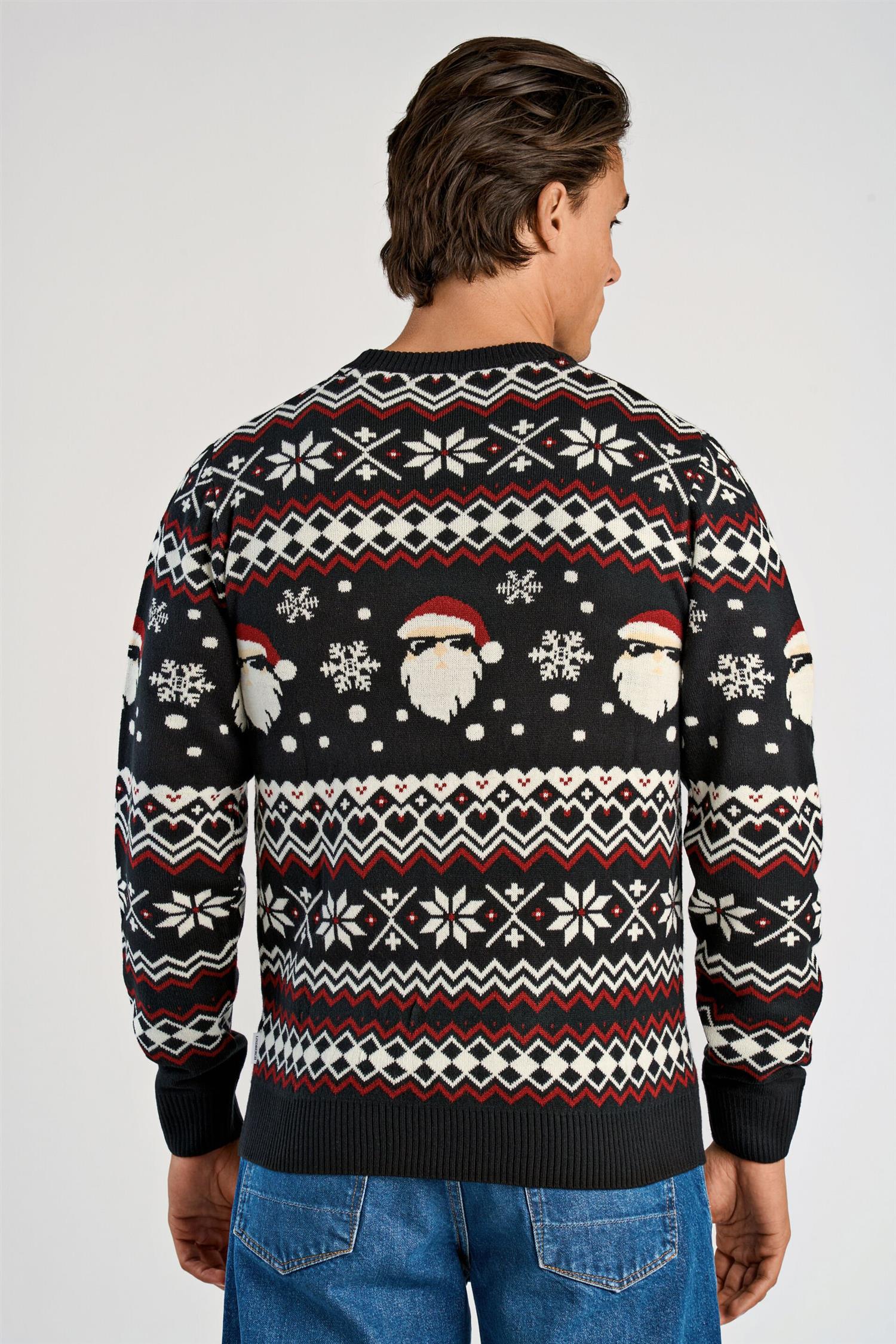 Santa sweater Black